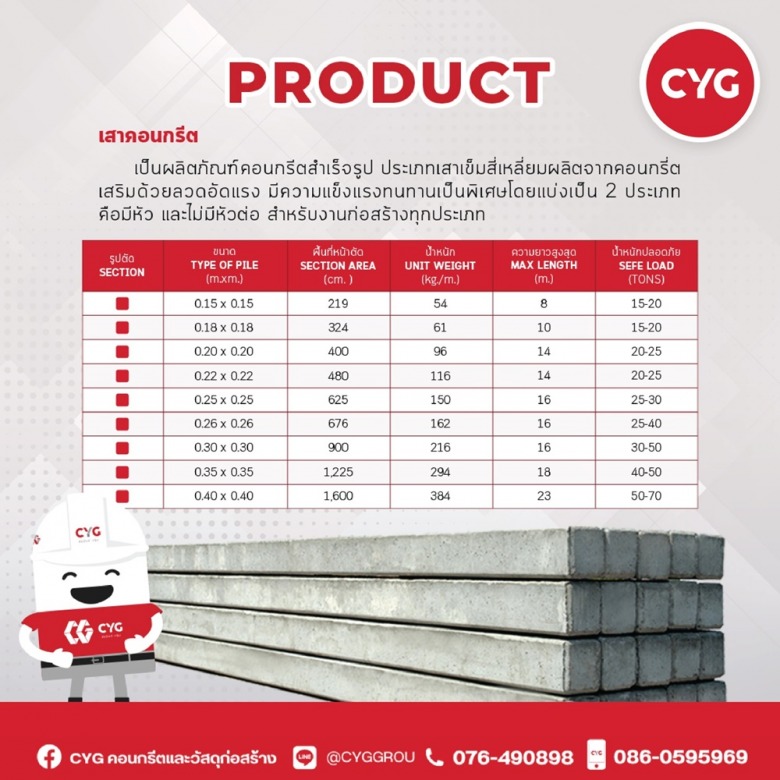 เสาคอนกรีตสำเร็จรูปภูเก็ต